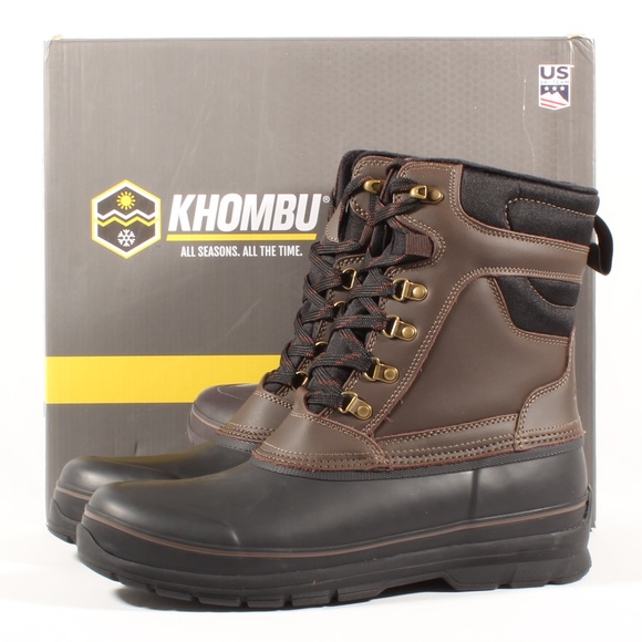 Khombu Kenny Men\'s Waterproof Duck Boots Brown New main image 6